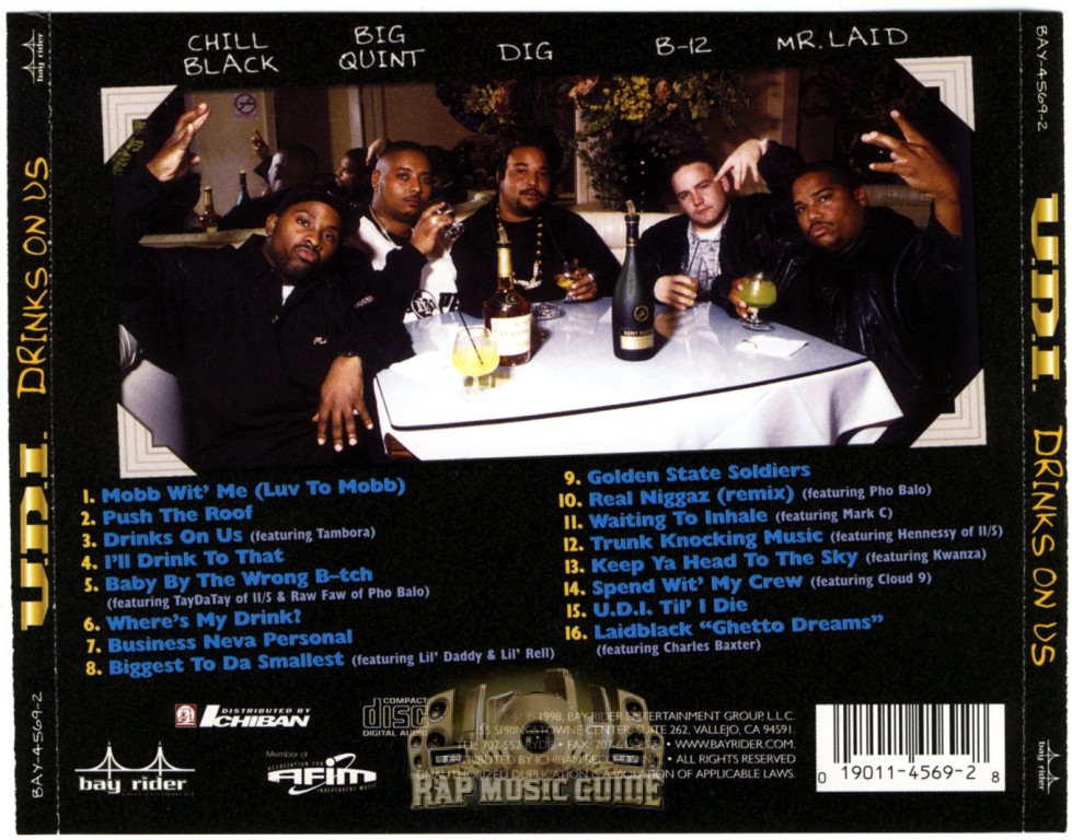 U.D.I. - Drinks On Us: CD | Rap Music Guide